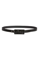 Saint Laurent Croc Embossed Leather Belt Nero at Nordstrom,