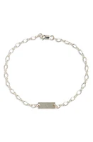 Nashelle Hadley Initial Bar Bracelet in Sterling Silver- D at Nordstrom