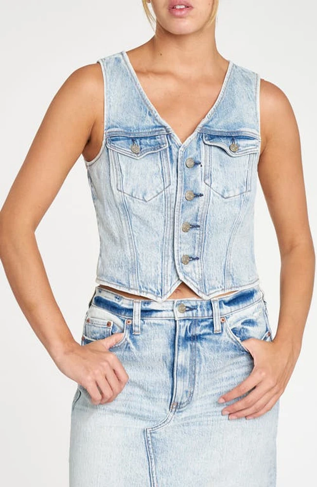 DAZE Kiss Denim Vest First Move at Nordstrom,