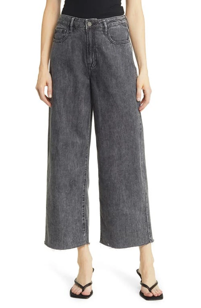 HIDDEN Jeans Logan High Waist Ankle Wide Leg Dad Light Grey at Nordstrom,