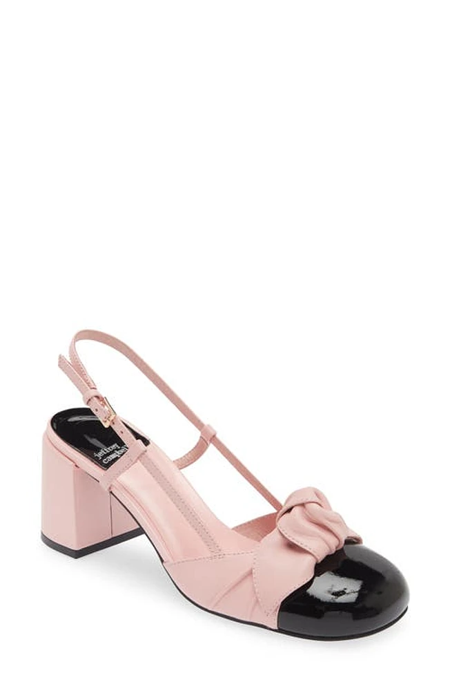 Jeffrey Campbell Babydoll Slingback Cap Toe Pump Pink Black Patent at Nordstrom,