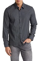 Stone Rose Microdot Button-Up Shirt Olive Green at Nordstrom,