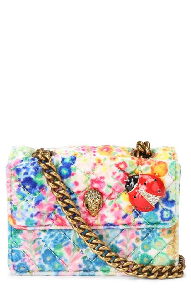 Kurt Geiger London x Floral Couture Micro Kensington Floral Quilted Crossbody Bag in Floral Multi at Nordstrom