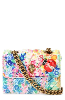 Kurt Geiger London x Floral Couture Micro Kensington Floral Quilted Crossbody Bag in Floral Multi at Nordstrom