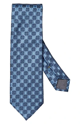 Eton Oval Medallion Silk Tie in Dark Blue at Nordstrom