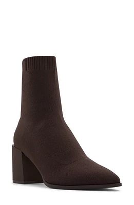 ALDO Stassy Almond Toe Bootie Dark Brown at Nordstrom,