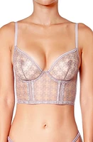 Huit Caf Fleur Bustier Taupe at Nordstrom,