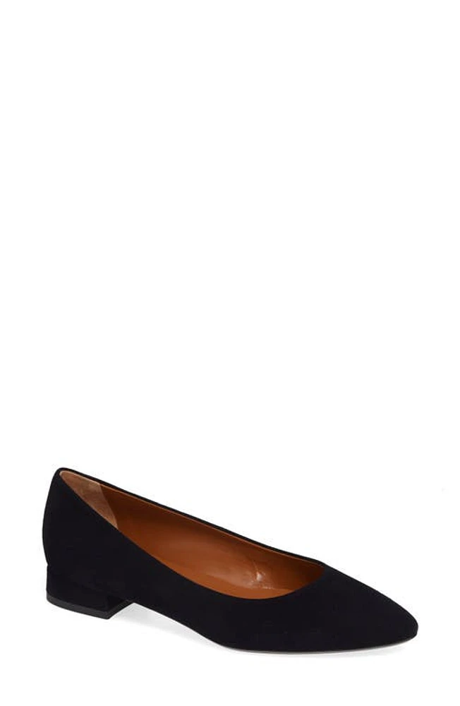 Aquatalia Penina Flat in Navy Suede at Nordstrom, Size 10