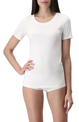 Oroblu Perfect Line Satin Trim Cotton & Modal Blend T-Shirt at Nordstrom