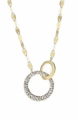 Lana Diamond Interlocking Pendant Necklace in Yellow Gold at Nordstrom, Size 16