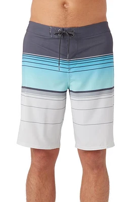 O'Neill Hyperfreak Heat Stripe Board Shorts Fog at Nordstrom,