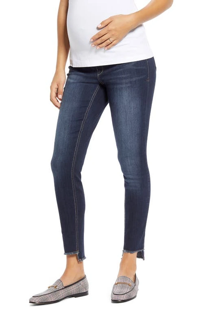 1822 Denim Step Hem Skinny Maternity Jeans Raquel at Nordstrom,