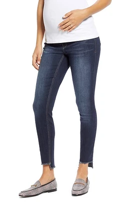 1822 Denim Step Hem Skinny Maternity Jeans Raquel at Nordstrom,