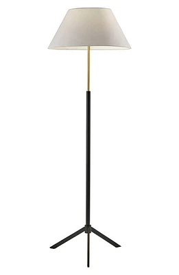 ADESSO LIGHTING Harvey Floor Lamp in Black W/Brass Accents at Nordstrom