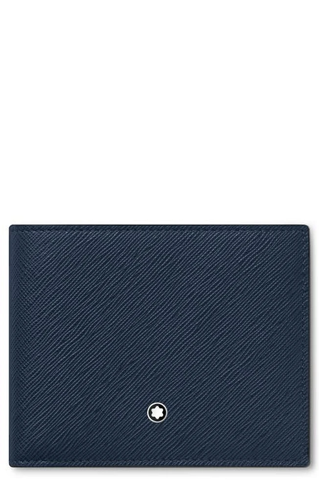 Montblanc Sartorial Leather Wallet in Ink Blue at Nordstrom