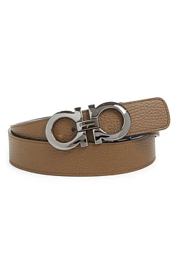 FERRAGAMO Reversible Leather Belt Brown Sug/nero at Nordstrom, Cm