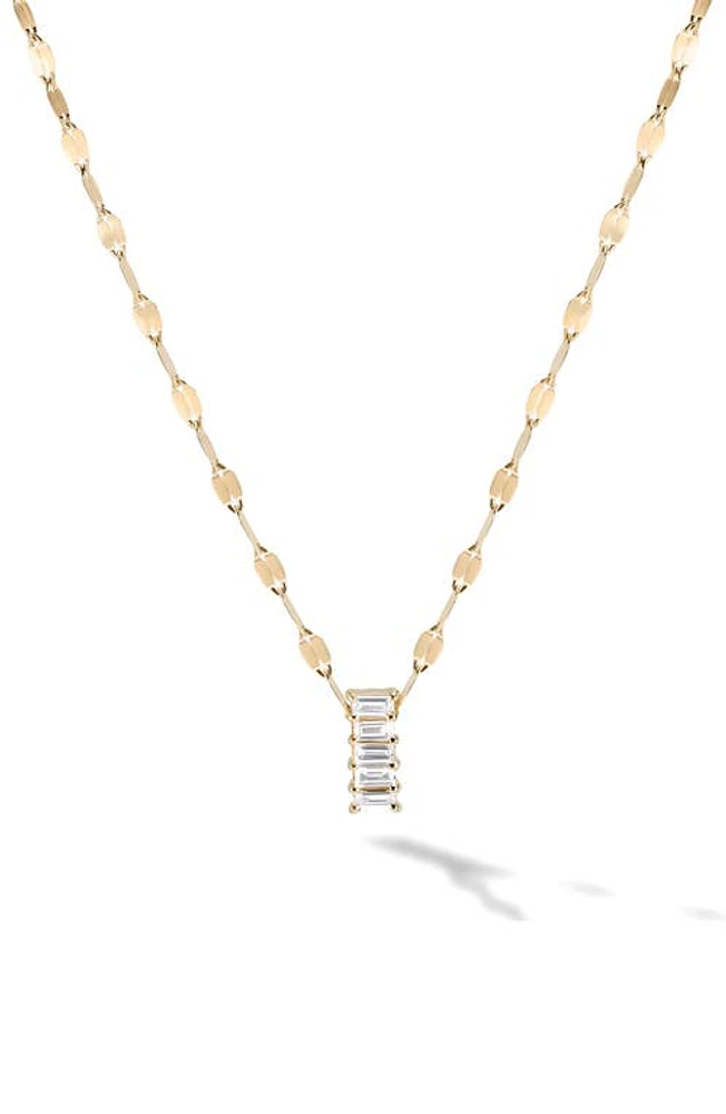 Lana Baguette Diamond Pendant Necklace in Gold at Nordstrom, Size 18