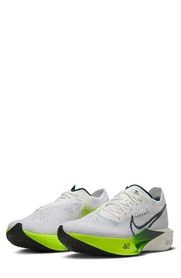 Nike Vaporfly 3 Racing Shoe White/Pro Green/Volt/Sail at Nordstrom,