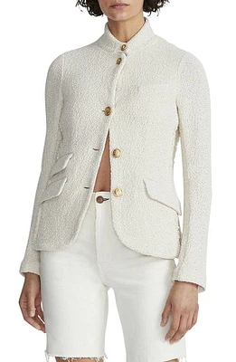 rag & bone Slade Cotton Tweed Blazer Ecru at Nordstrom,