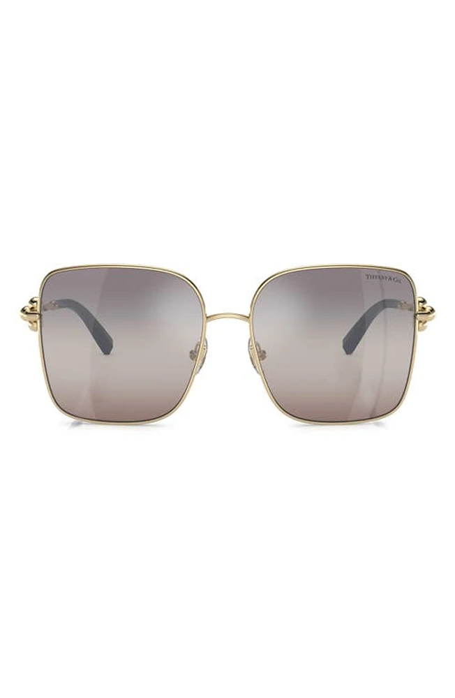 Tiffany & Co. 58mm Gradient Square Sunglasses in Pale Gold at Nordstrom