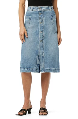 Joe's The Phoebe Patch Pocket Denim Midi Skirt So Special at Nordstrom,