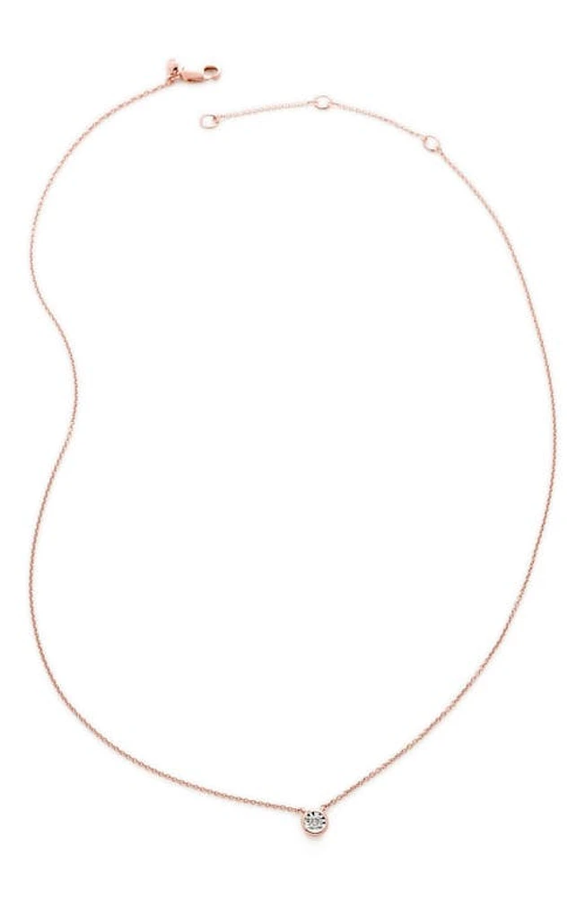 Monica Vinader Essential Diamond Necklace in Rp at Nordstrom