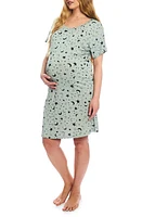 Everly Grey Rosa Jersey Maternity Hospital Gown at Nordstrom,