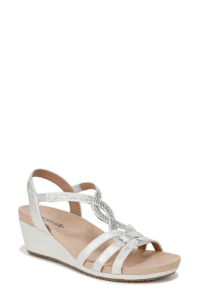 LifeStride Monaco Metallic Wedge Sandal at Nordstrom,