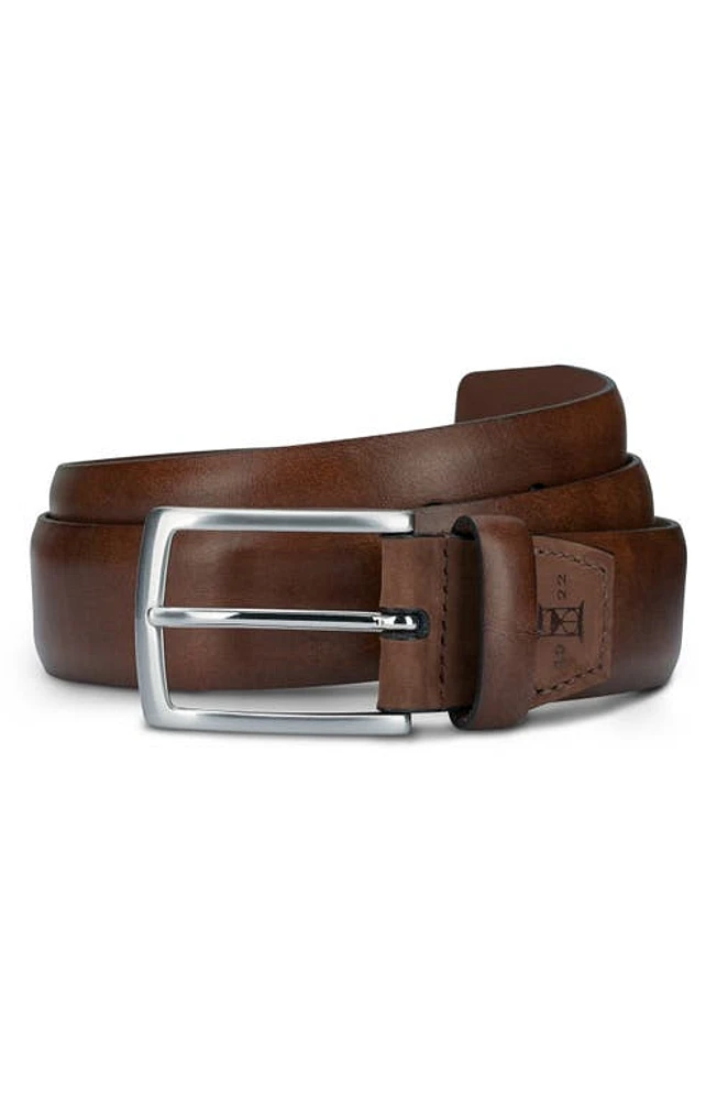 Allen Edmonds Glass Avenue Leather Belt Coffee at Nordstrom,