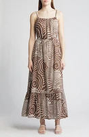 Rails Maris Swirl Print Tiered Cotton Maxi Dress Swirls at Nordstrom,