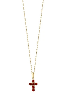 Bony Levy 14K Gold Cross Pendant Necklace in 14K Yellow Gold at Nordstrom, Size 18