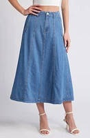 VERO MODA Brynn Denim Skirt Medium Blue at Nordstrom,