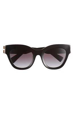 Miu Miu 51mm Gradient Square Sunglasses in Black at Nordstrom