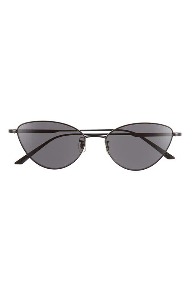 Oliver Peoples x KHAITE 1998C 56mm Cat Eye Sunglasses in Matte Black at Nordstrom