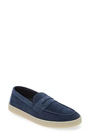 Canali Sneaker Sole Penny Loafer Blue at Nordstrom,