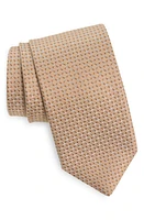 Canali Neat Silk Tie in Beige at Nordstrom