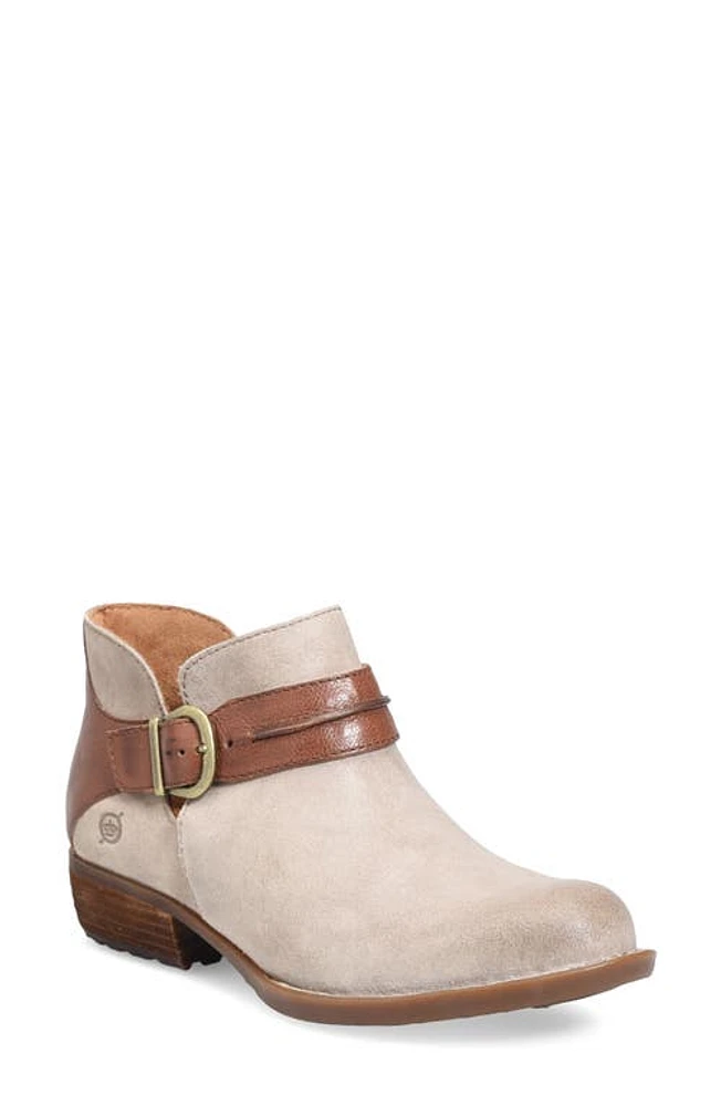 Børn Katie Zip Bootie Cream/Brown Combo at Nordstrom,