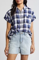 caslon(r) Linen Blend Camp Shirt at Nordstrom,