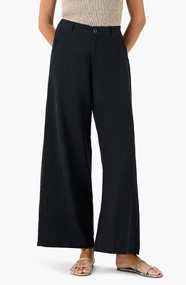 NIC+ZOE Rumba Organic Linen Blend Wide Leg Trousers at Nordstrom,