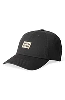 Brixton Woodburn Twill Baseball Cap in Black Vintage Wash at Nordstrom