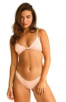 Dippin Daisys Zen Knotted Triangle Bikini Top Sunset Pink at Nordstrom, X