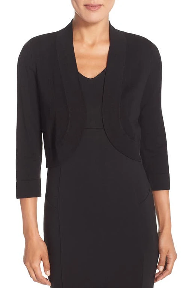 Eliza J Bolero Cardigan Black at Nordstrom,