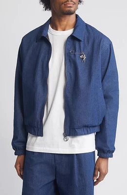 JUNGLES Angels Among Us Reversible Denim Jacket Indigo Denim/Black at Nordstrom,