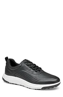 Johnston & Murphy Amherst GL1 Luxe Hybrid Waterproof Golf Sneaker Black Full Grain at Nordstrom,