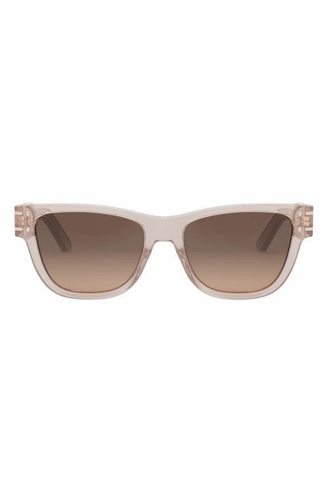 'DiorSignature S6U 54mm Butterfly Sunglasses in Shiny Pink /Gradient Roviex at Nordstrom