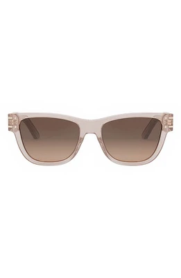 'DiorSignature S6U 54mm Butterfly Sunglasses in Shiny Pink /Gradient Roviex at Nordstrom