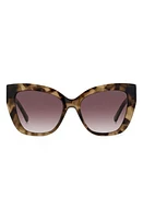 Kate Spade New York bexley 54mm gradient cat eye sunglasses in Havana/Burgundy Shaded at Nordstrom