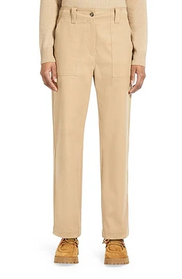 Weekend Max Mara Ottobre Stretch Cotton Pants in Camel at Nordstrom, Size 12