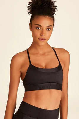 ALALA Raya Rib Bra Black at Nordstrom,