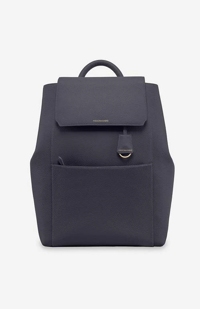 MAISON de SABRÉ Large Leather Soft Backpack in Graphite Grey at Nordstrom